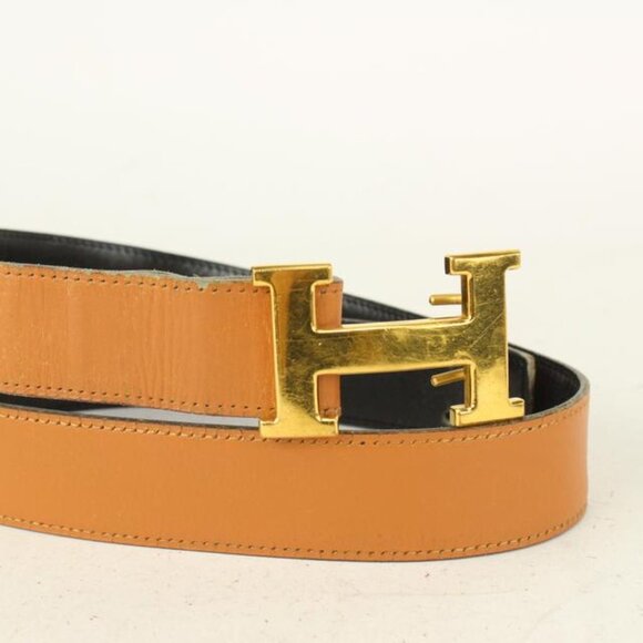 Hermès Black x Brown x Gold 32mm Reversible H Logo main image 11